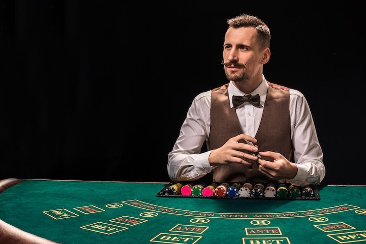Expert reviewing betting odds on mobile device